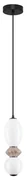 Pendul LED decorativ ceramic Mocha, Alb, PALLINA