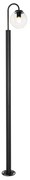 Felinar modern negru cu plastic 200 cm IP44 - Sfera