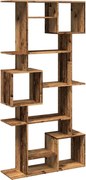 vidaXL Bibliotecă, lemn vechi, 92x29x188 cm, lemn prelucrat