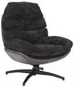 Fotoliu Giselle negru Tap.242/negru Tap.244