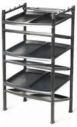 Botnik 6 etaj Black 52 x 34 x 91 cm