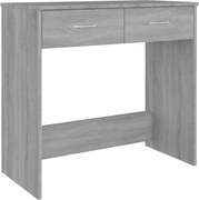 vidaXL Birou Gri Sonoma 80x40x75 cm lemn prelucrat