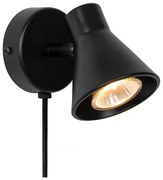 Nordlux - Aplică de perete EIK 1xGU10/35W/230V neagră