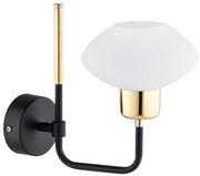Argon 8032 - Lampă de perete RAVELLO 1xE14/15W/230V negru/auriu