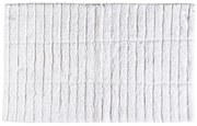Covoraș din bumbac pentru baie Zone Tiles, 80 x 50 cm, alb
