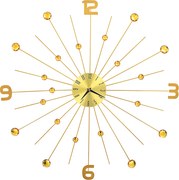 vidaXL Ceas de perete, auriu, 70 cm, metal