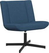 vidaXL Scaun pivotant albastru 63 x 75 x 76 cm țesătură