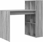 vidaXL Birou cu raft Gri Sonoma 108 x 55 x 103.5 cm Lemn compozit
