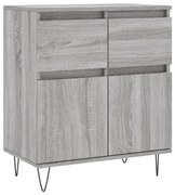 vidaXL Servantă, sonoma gri, 60x35x70 cm, lemn prelucrat