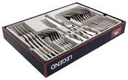 Set tacamuri 24 piese din inox LEGEND 18/0 VIL24 S, pentru 6 persoane, argintiu