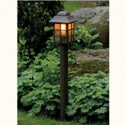 Stalp iluminat exterior din fier forjat, inaltime 103cm, AL 6822