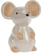 Decorațiune de grădină Mouse alb, 13 x 15,5 x 10 cm, porțelan