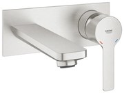 Baterie lavoar incastrata Grohe Lineare marimea M crom periat Supersteel fara corp ingropat