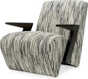 Fotoliu design LUX Venosa, Radiance black and white