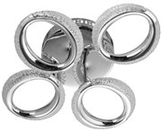 Plafonieră LED 4xLED/14W/230V 3000-5000K 37x43 cm crom lucios