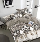 Lenjerie Pat Dublu din Bumbac Tip Finet, cu Elastic, 6 Piese - Royal