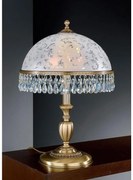 Lampa de masa design clasic realizata manual din alama si Cristal Scholer 6200