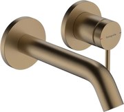 Baterie lavoar incastrata Hansgrohe Tecturis S bronz periat fara corp incastrat