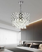 💎 Candelabru Elegant 75003/400 – Cristal Strălucitor și Accente Argintii