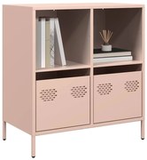 vidaXL Dulap, roz, 68x39x73,5 cm, oțel laminat la rece