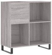 vidaXL Dulap pentru discuri gri sonoma 84,5x38x89 cm lemn compozit