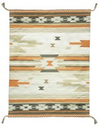 Covor reversibil pentru exterior din plastic reciclat Green Decore Aztec, 90 x 150 cm