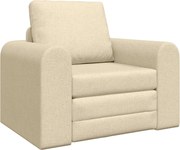 vidaXL Pat canapea Crem 98 x 71 x 83 cm țesătură