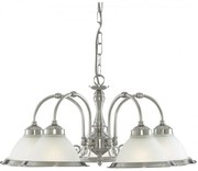 Lustra suspendata stil clasic American Diner 5L argintiu 1045-5 SRT