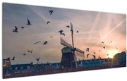 Tablou cu moară de vânt (120x50 cm)