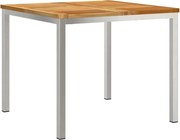 vidaXL MasaDeCina Maro 90 x 90 x 75 cm Lemn solid de tec