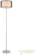 Lampadar, Lampa de podea design modern, finisaj crom/ maro, Anastasia 2633 RX