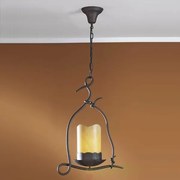 Pendul design rustic, Candela LED 671347