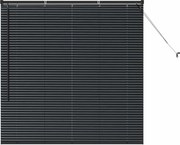 vidaXL Jaluzele venetiene Manual Negru 130 x 125 cm Aluminiu