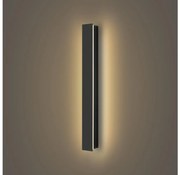 Brilagi - Aplica LED exterior LINEAR, 12W, 230V, 3000K, IP65, negru