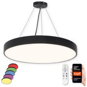 Lustră LED RGB pe cablu dimabilă LED/60W/230V Wi-Fi Tuya neagră Top Light + telecomandă