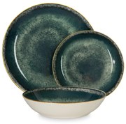 Set farfurii 18 piese Matte Green Berlinger Haus BH 10300, ceramica, verde
