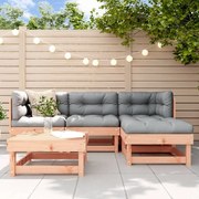 vidaXL Set mobilier relaxare de grădină, 5 piese, lemn masiv douglas