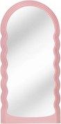Oglinda de perete design modern Wave 160cm, roz