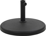 vidaXL Suport umbrelă de soare, negru, 19 kg, polirășină, rotund