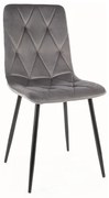 Scaun Tom velvet gri Blu14