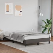 vidaXL Cadru de pat, gri, 120x200 cm, piele ecologică