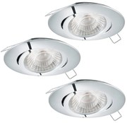 SET 3x corp de iluminat LED încastrat Eglo 78708 TEDO 1xGU10/5W/230V