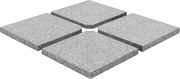 vidaXL Plăci de greutate umbrelă, 4 buc., gri, 100 kg, granit, pătrat
