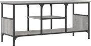 vidaXL Comodă TV, sonoma gri, 100x35x45 cm, lemn prelucrat & fier