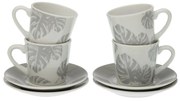 Set 4 cani de cafea din portelan 5,8X5,8X6