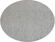 Covor SISAL SION cerc A5165A Melanj țesute plate gri