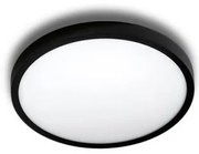 Mini Plafoniera LED design slim MALTA R 23 3000K neagra