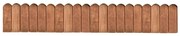 vidaXL Rolă de bordură, maro, 120 cm, lemn de pin tratat