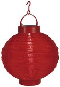 Felinar solar LED Star Trading Summer, ø 30 cm, roșu