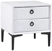 Noptiera, Masuta laterala design modern Cosmopolite, alb